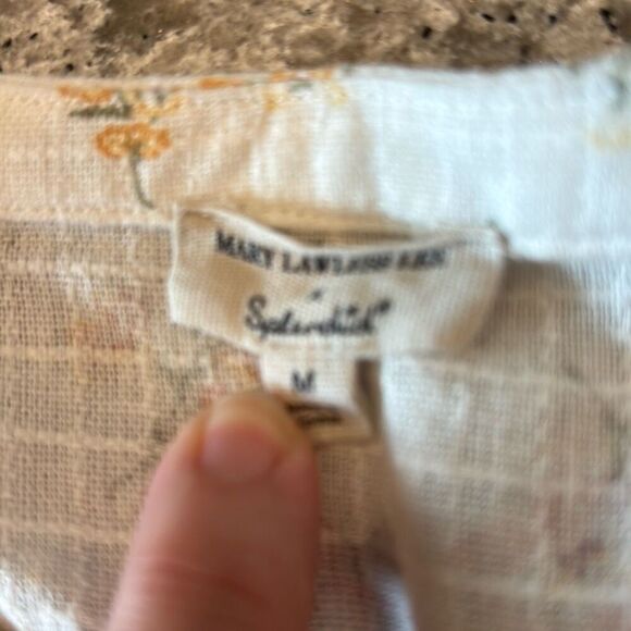 Mary Lawless Lee x Splendid spring floral romper short jumper Sz M - Picture 9 of 14